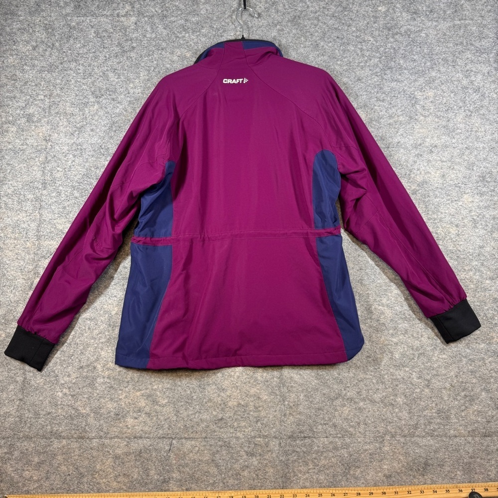 Craft Magenta Softshell Jacket Womens L Purple Running Cycling Athletic - Picture 13 of 16